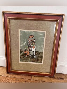 Rodo Boulanger “jue de balle” Signed Lithograph